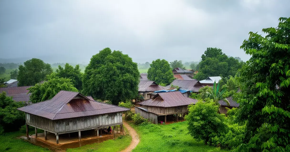 မန္တလေးတိုင်း ဒေသခံ ရွာတစ်ရွာ၏ မြင်ကွင်း
