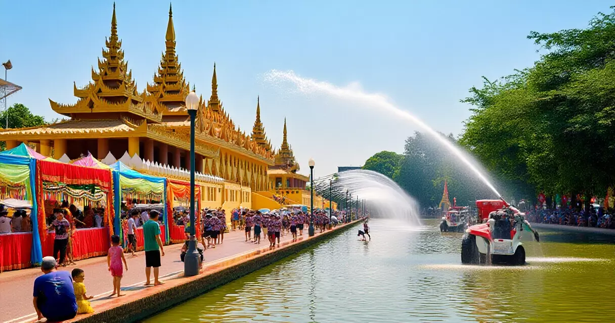 မန္တလေး သင်္ကြန် ရေပက်ပွဲတော် — နေရာများနှင့် အစီအစဉ်