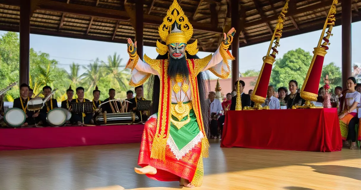 ဆိုင်းဝိုင်းနှင့်အတူ နတ်ကတော် ကခုန်ဖျော်ဖြေနေသည့် မြင်ကွင်း