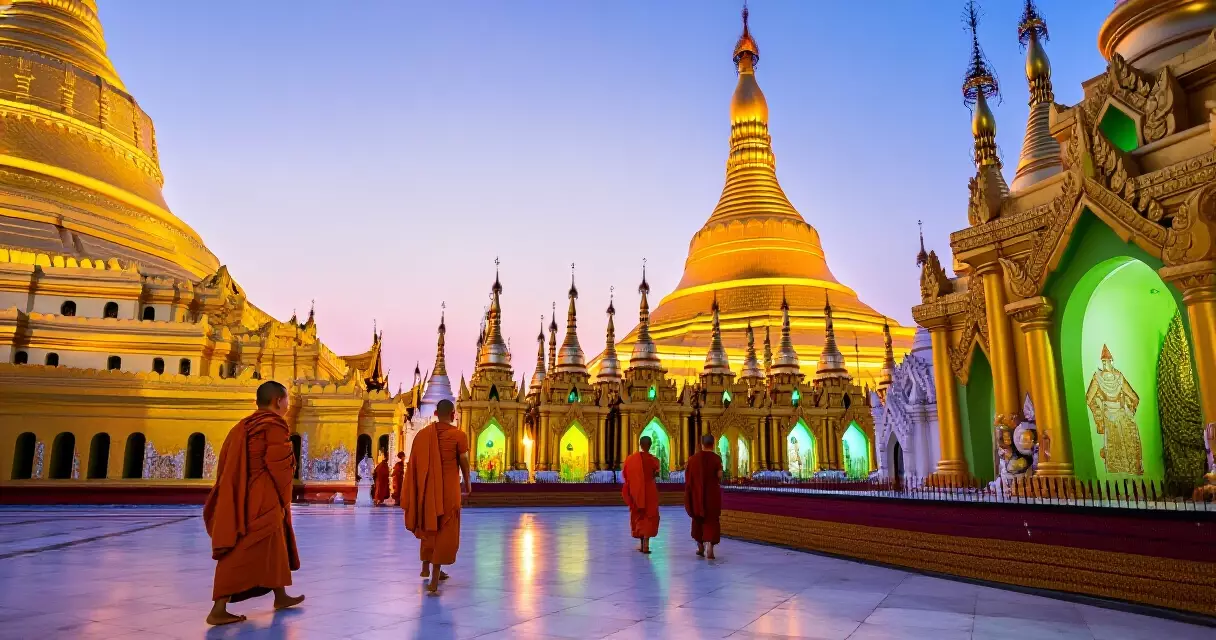 မန္တလေး ဘုရားကုန်းတော်တွင် နံနက်ခင်း ဘုရားပွဲ ကျင်းပနေပုံ