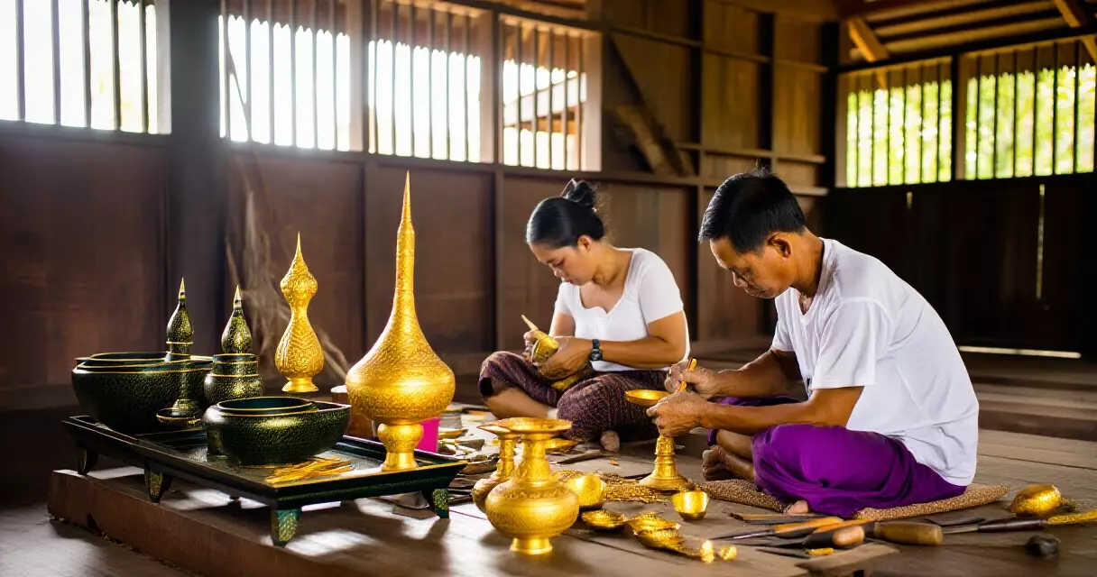 မန္တလေး ရွှေမင်းလိမ်ဆိုး လက်မှုပညာ လုပ်ငန်းခွင်