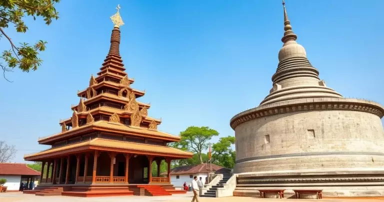 သစ်သားကျောင်းနှင့် အုတ်ဘုရား ကွာခြားချက် နှိုင်းယှဉ်ချက်