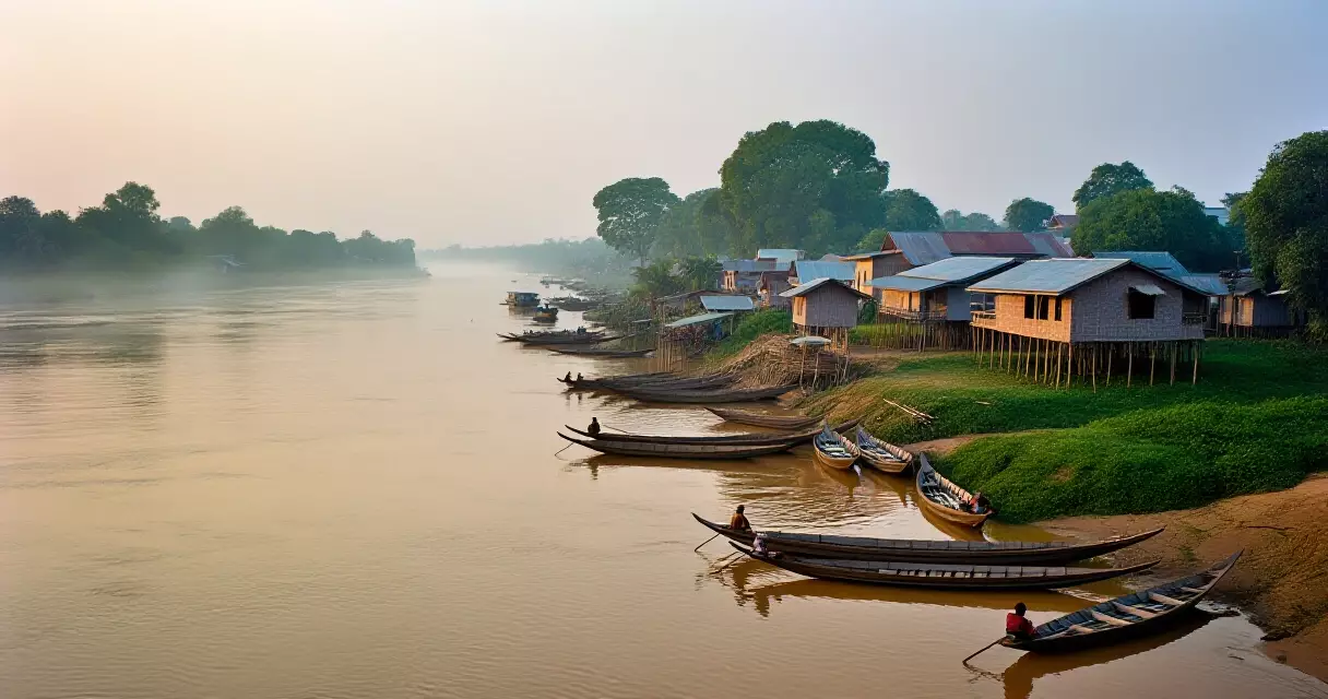 ဧရာဝတီမြစ် မန္တလေးတိုင်း တပ်ဖွဲ့ကျပြောင်းနေသောကျေးရွာ