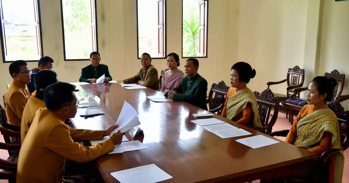 မြန်မာ ဒေသဆိုင်ရာ ခေါင်းဆောင်များ တရားဝင် ညီလာခံ ကျင်းပနေသည့် မြင်ကွင်း